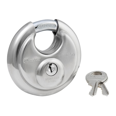 Master Lock Master Lock 2-3/4 in. H X 2-3/4 in. W Stainless Steel 4-Pin Cylinder Shrouded Padlock 40DPF